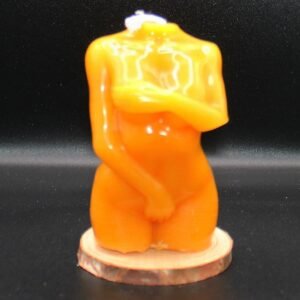 Bienenwachskerze Schüchterne Frau Figur